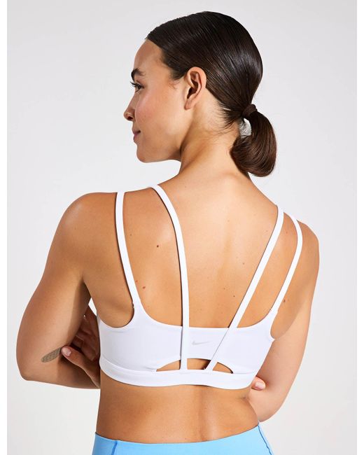 Strappy padded sports bra sale