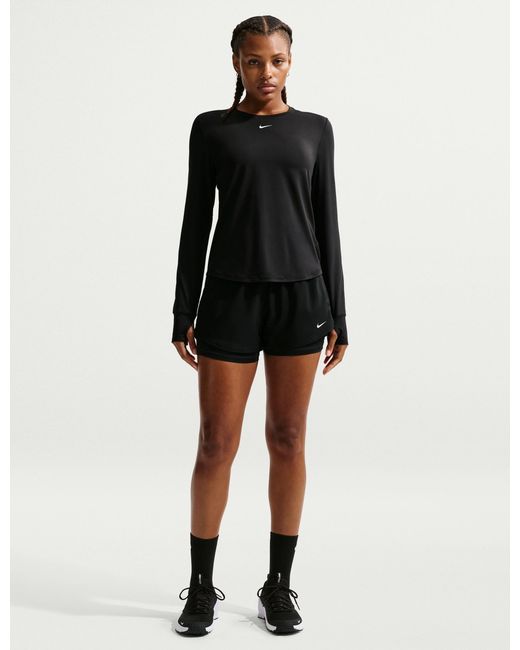 Nike Black Women's One Classic Dri-fit Long-sleeve Top