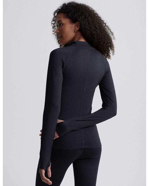 Varley Blue Women's Always Warm Half-zip Base Layer Top