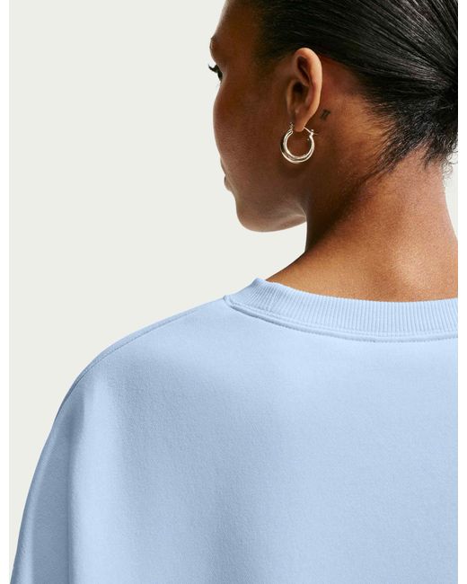 Nike Blue Women's Sportswear Phoenix Fleece Sweatshirt