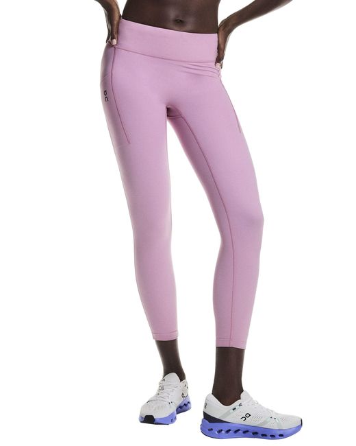 On Shoes Purple Women's Performance Tights 7/8