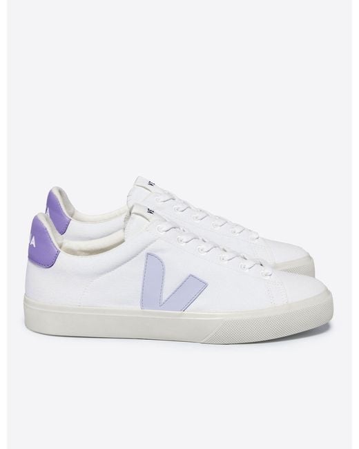 Veja White Campo Canvas Sneakers