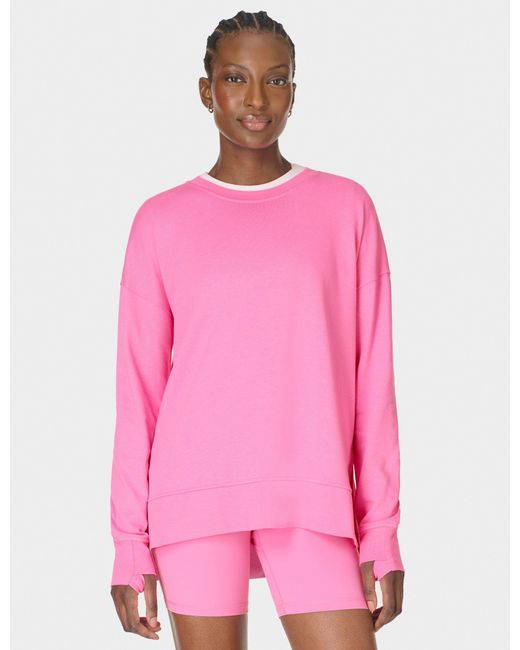 Sweaty Betty Pink Women's After Class Longline Sweatshirt