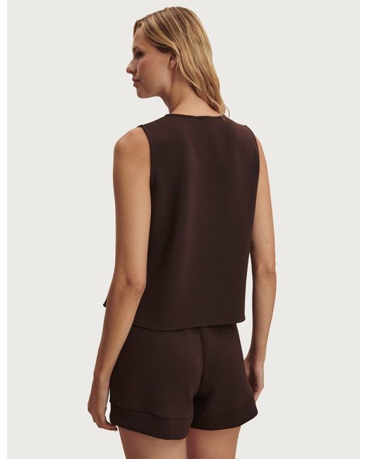 Varley Brown Women's Josie Button-through Tank