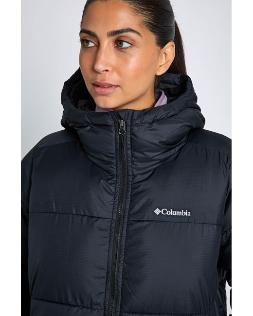 Columbia Blue Women's Puffect Ii Hooded Mid Puffer Jacket