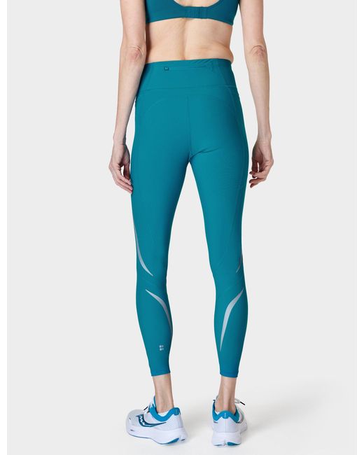 Sweaty Betty Zero Gravity 7/8 Illuminate Running leggings in Blue