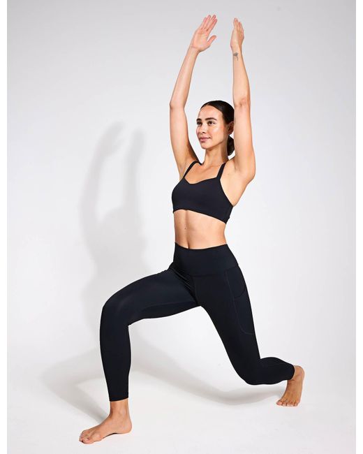Nike Blue Women's One High Waisted 7/8 leggings With Pockets