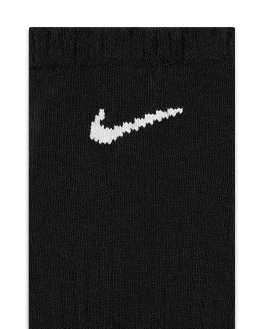 Nike Black Women's Everyday Cushioned Training No-show Socks (6 Pairs)