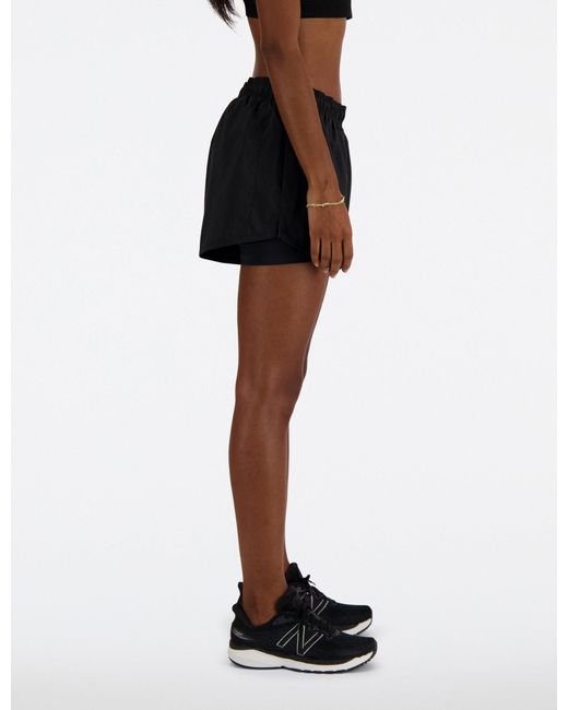 New Balance Black Women's Sport Essential 2-in-1 Short 3"