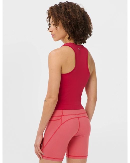Sweaty Betty Red Women's Athlete Crop Seamless Workout Vest