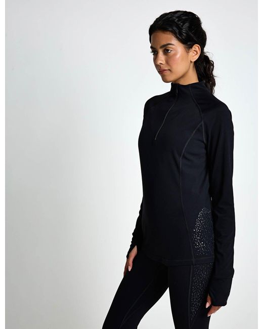Sweaty Betty Black Women's Ultimate Studio Grippy Half Zip