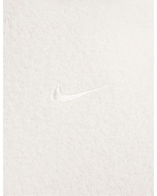Nike White Sportswear Phoenix Plush Oversized Fleece Hoodie