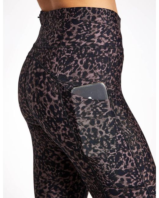 GOODMOVE Black Women's Go Move Printed High Waisted Gym leggings