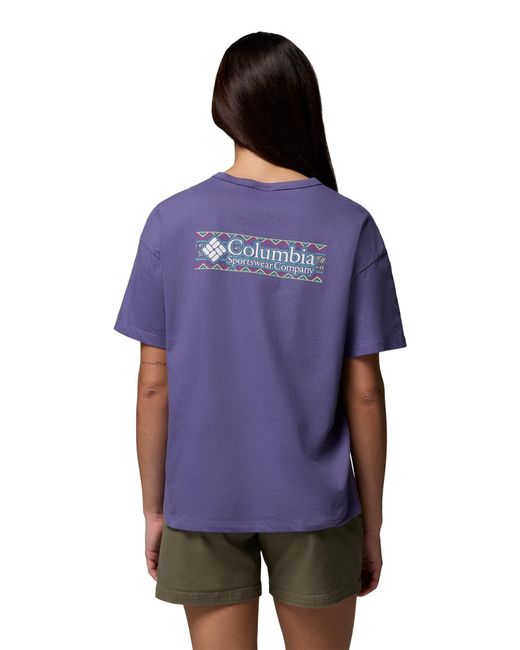 Columbia Purple Women's Csc Heavyweight Graphic T-shirt