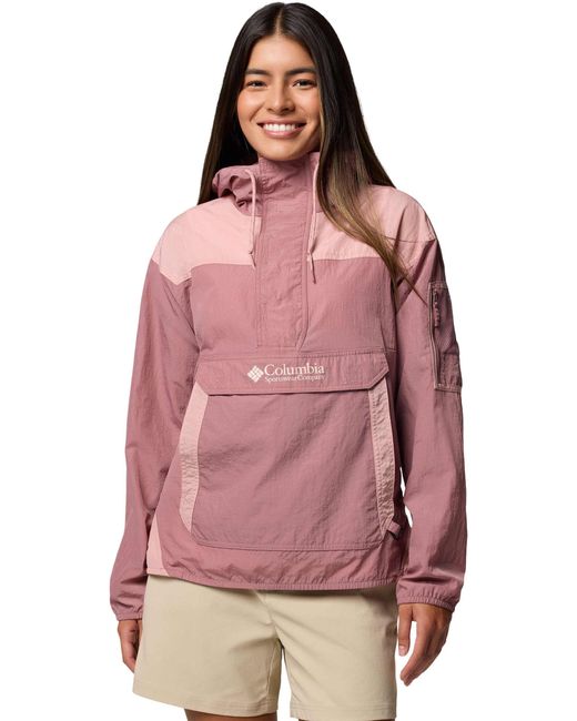 Columbia Pink Women's Challenger Ii Windbreaker