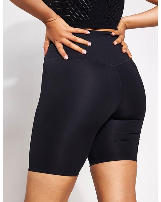 GIRLFRIEND COLLECTIVE Blue Women's High Waisted Bike Short