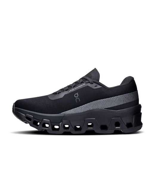 On Shoes Blue Women's Cloudmonster 2 Road Running Shoes Road Running Shoes
