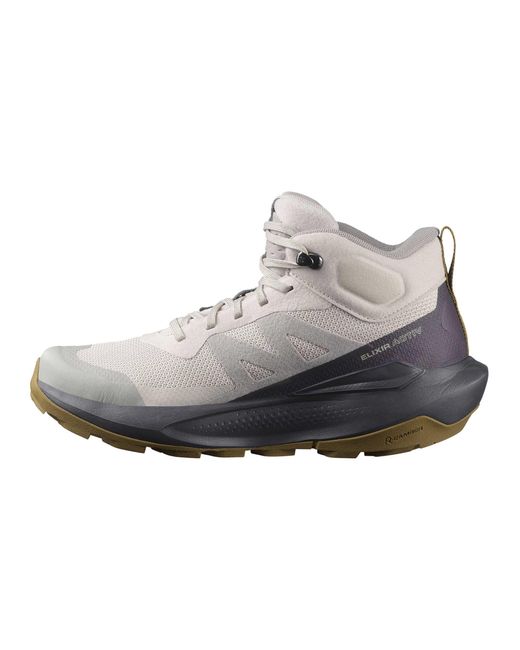 Salomon Gray Women's Elixir Activ Mid Gore-tex Trail Shoes