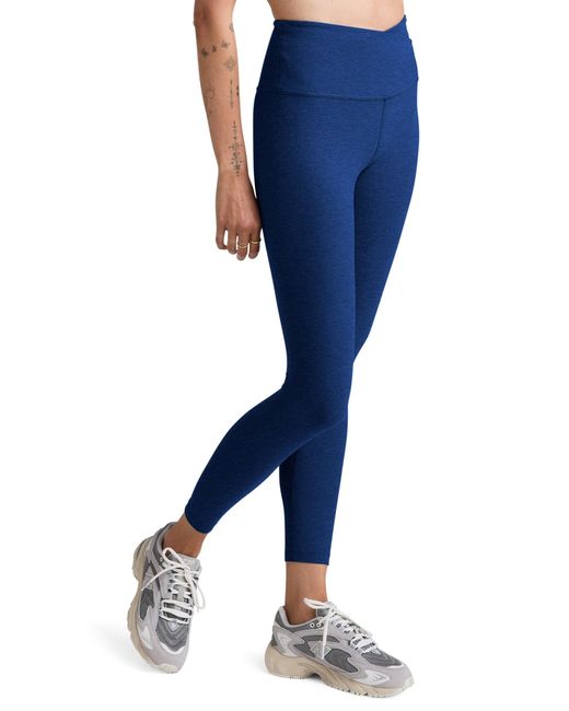 Beyond Yoga Blue Women's Spacedye At Your Leisure High Waisted Midi legging