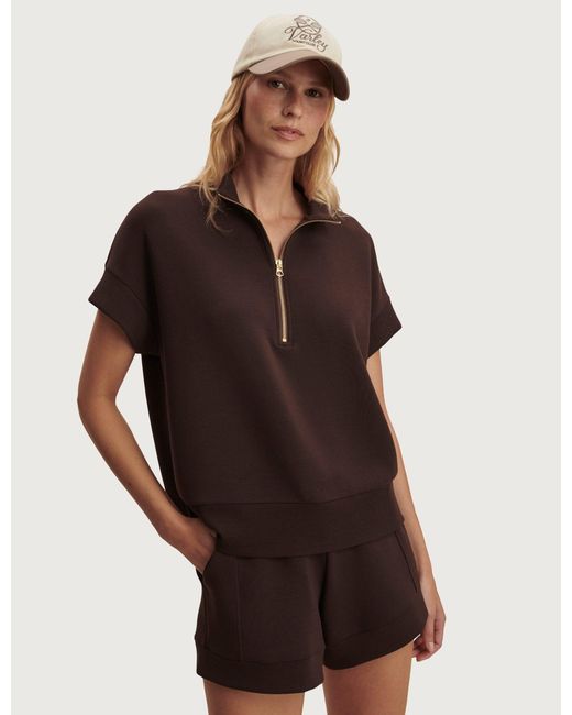 Varley Brown Women's Ritchie Short Sleeve Sweat