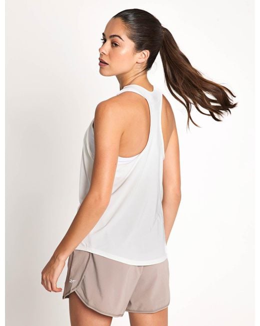 Reebok White Women's Rbk-chill Athletic Tank Top