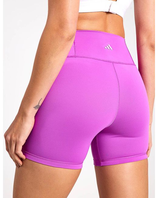 Adidas Purple Women's All Me 5-inch Short leggings