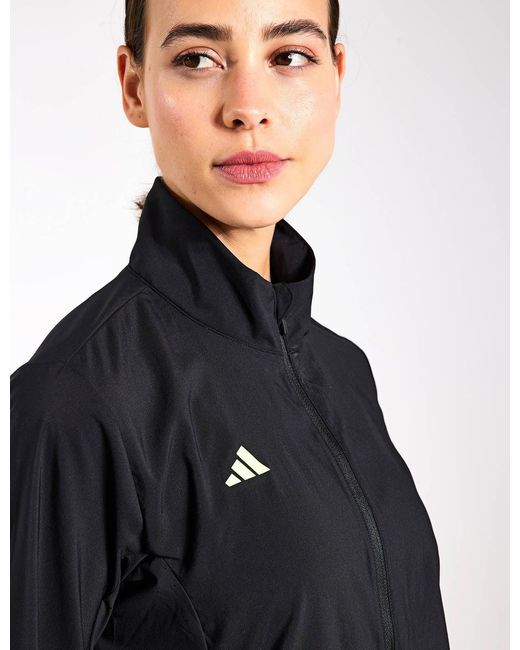 Adidas Black Women's Adizero Essentials Running Jacket