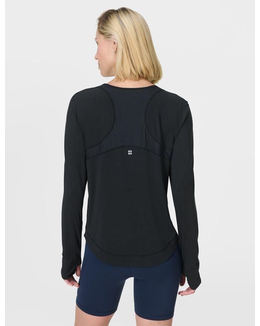 Sweaty Betty Blue Women's Breathe Easy Mesh Long Sleeve Top