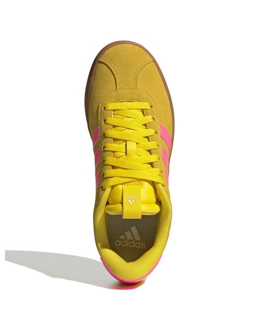 Adidas Yellow Women's Vl Court 3.0 Shoes