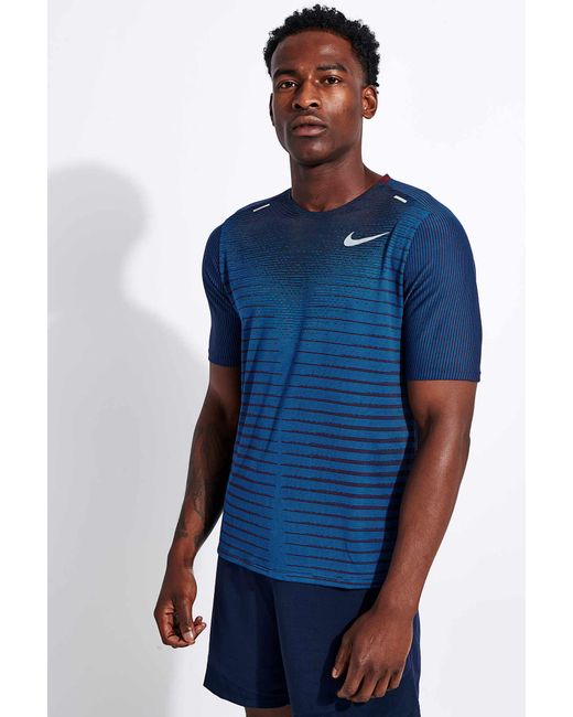Nike Techknit Future Fast Top in Blue for Men | Lyst