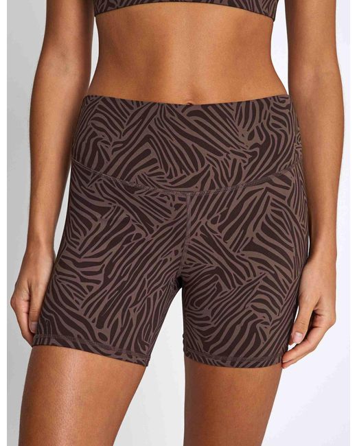 Lilybod Brown Women's Malta Cloud-core Short Printed