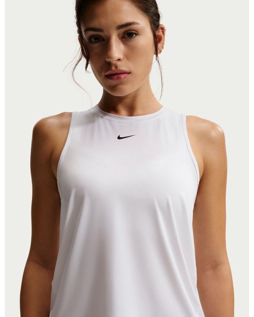 Nike White Women's One Classic Dri-fit Tank Top
