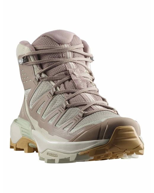 Salomon Green Women's X Ultra 360 Edge Mid Gore-tex Hiking Shoes