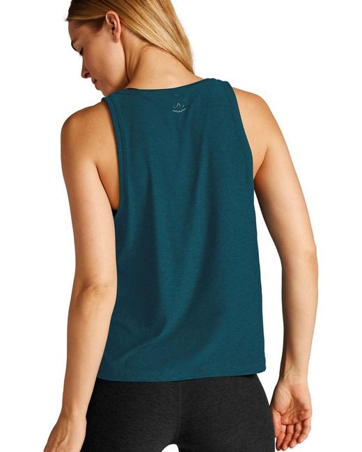 Beyond Yoga Blue Women's Featherweight Rebalance Tank