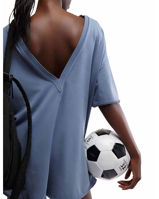Fp Movement Gray Women's Hot Shot Tee Romper