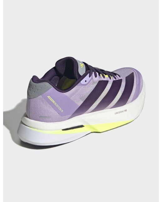 Adidas White Women's Adizero Boston 13 Shoes