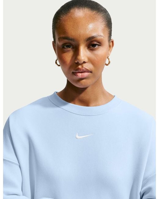 Nike Blue Women's Sportswear Phoenix Fleece Sweatshirt