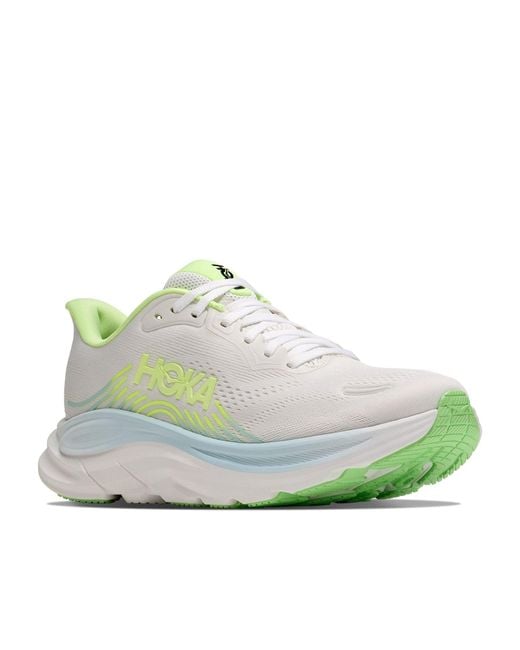 Hoka One One White Women's Clifton 11 Wide