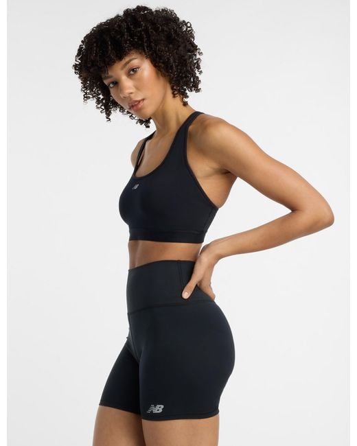 New Balance Blue Women's Nb Essential Run High Support Sports Bra