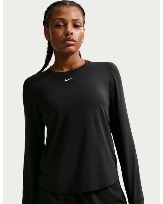 Nike Black Women's One Classic Dri-fit Long-sleeve Top