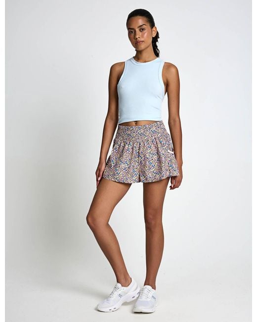 Fp Movement White Women's Get Your Flirt On Printed Shorts