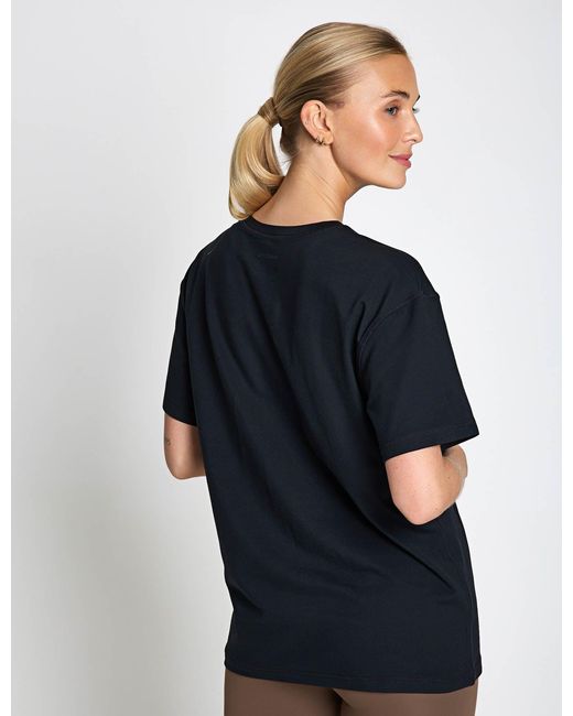 GIRLFRIEND COLLECTIVE Black Women's Reset Relaxed Workout Tee