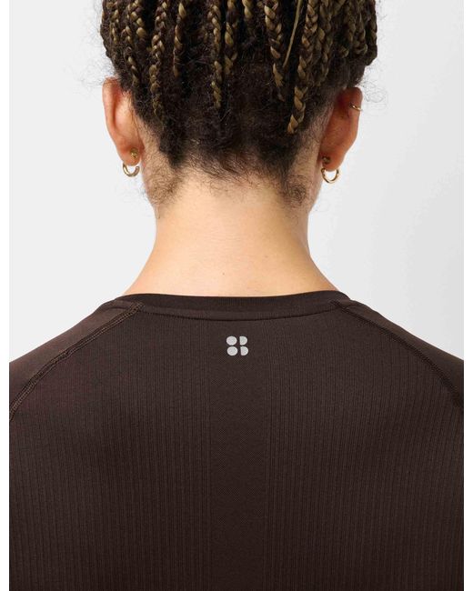 Sweaty Betty Black Women's Seamless Textured Long Sleeve Top