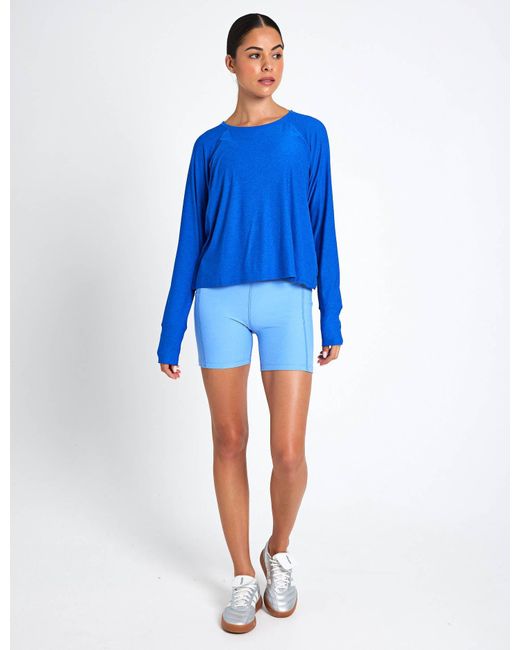 Beyond Yoga Blue Women's Featherweight Daydreamer Pullover