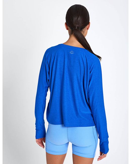 Beyond Yoga Blue Women's Featherweight Daydreamer Pullover