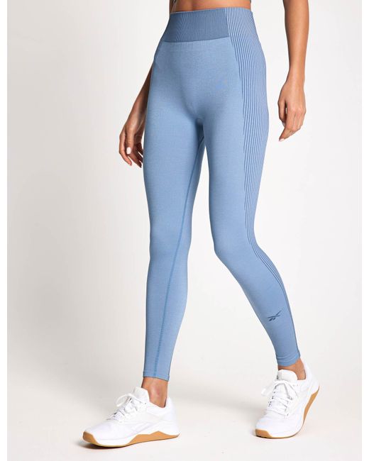 Reebok Blue Women's Rbk-lab Seamless 7/8 leggings
