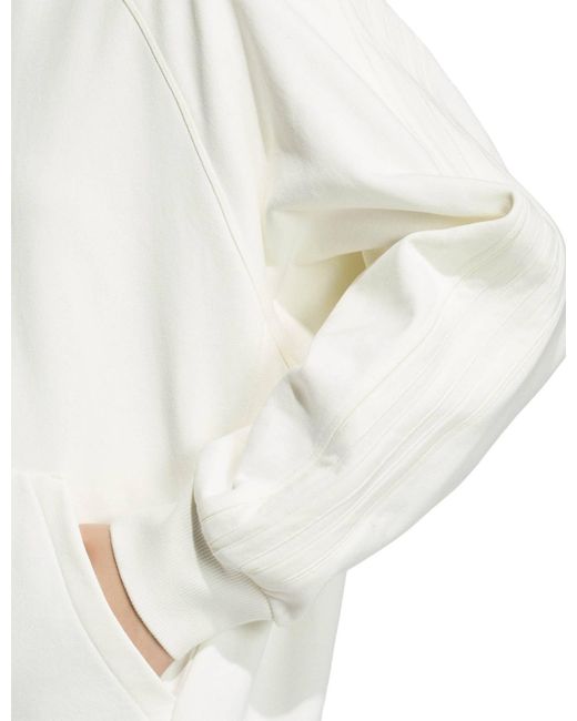 Adidas White Women's Kit 3-stripes Hoodie