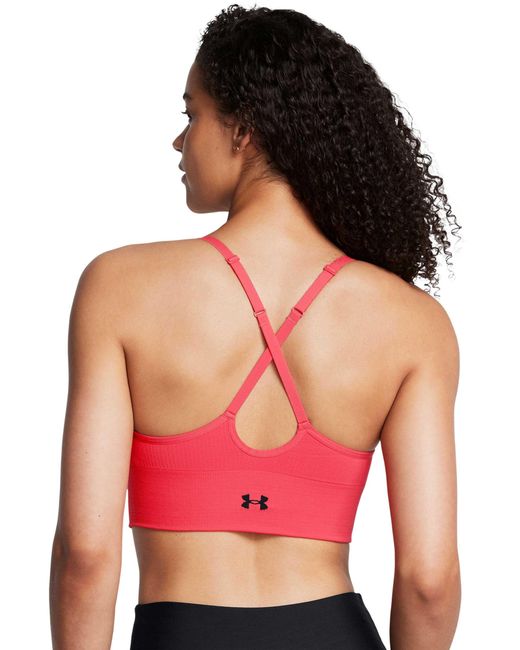 Under Armour Red Women's Vanish Seamless Low Sports Bra