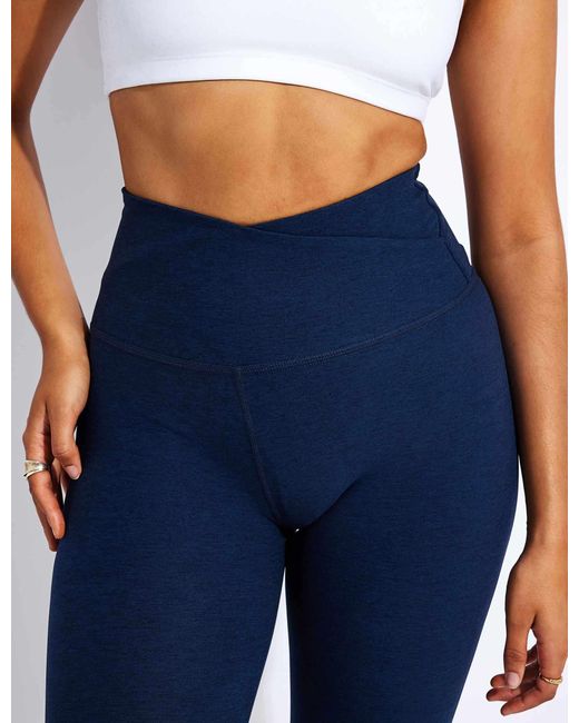 Beyond Yoga Blue Spacedye At Your Leisure High Waisted Midi Legging