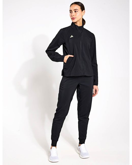Adidas Black Women's Adizero Essentials Running Jacket